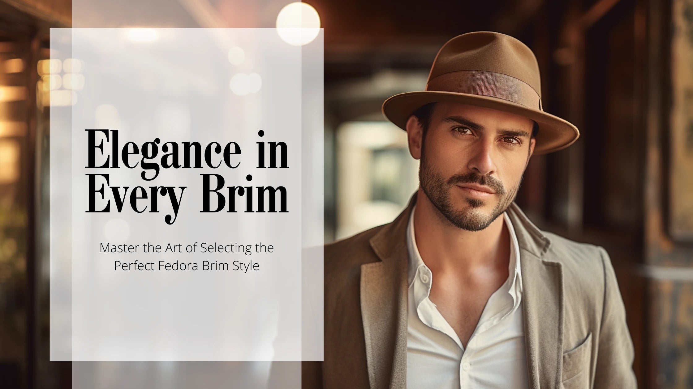 Selecting the Perfect Fedora Brim Style