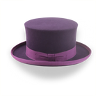 Men’s Byzantine Purple Top Hat in Rabbit Fur Felt | The Amethyst - Agnoulita Hats 2 