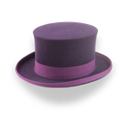 Men’s Byzantine Purple Top Hat in Rabbit Fur Felt | The Amethyst - Agnoulita Hats 4 