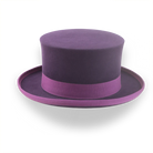 Men’s Byzantine Purple Top Hat in Rabbit Fur Felt | The Amethyst - Agnoulita Hats 5 