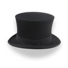 Black Fur Felt Top Hat with Tall Crown | The Paragon - Agnoulita Hats 2 