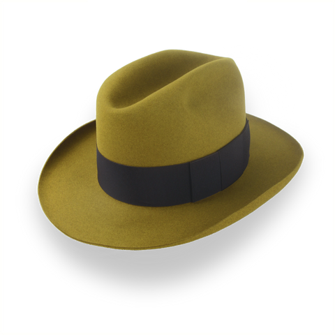 Sombrero Fedora para hombre de los años 20 en fieltro de piel de castor maleable | el molinero