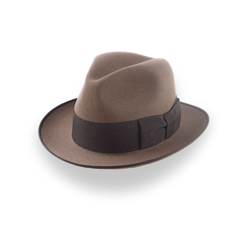 Sombrero Fedora de fieltro de piel de estilo retro de 1930 para hombre | The Dogal