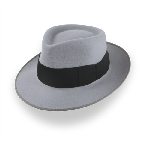 1940s Mens Grey Fedora - Custom Handcrafted | The Julep