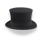 Black Fur Felt Top Hat with Tall Crown | The Paragon - Agnoulita Hats 5 