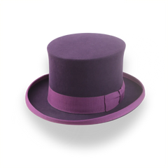 Men’s Byzantine Purple Top Hat in Rabbit Fur Felt | The Amethyst