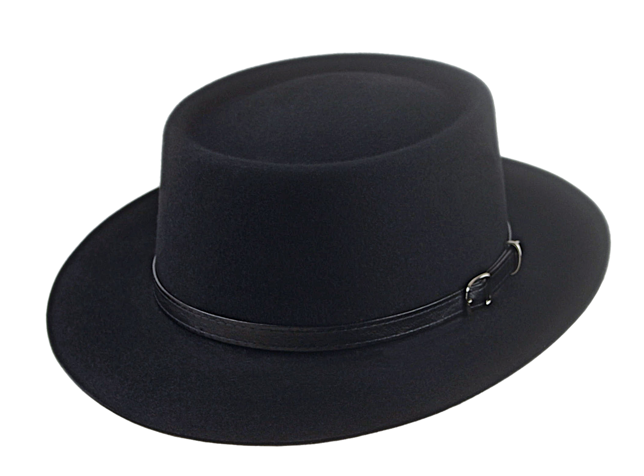 Telescope Crown Fedora | The BRONCO | Custom Handmade Hats Agnoulita Hats 1 | Black, Rabbit fur felt, Telescope, Western Style