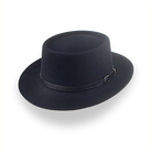 All Black Western Style Small Brim Fedora Hat | The Bronco - Agnoulita Hats 1 