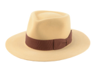 The RUSTY ELEVEN | Agnoulita Custom Handmade Hats Agnoulita Hats 1 | Rabbit fur felt, Teardrop, Wide Brim Fedora, Yellow