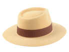 The RUSTY ELEVEN | Agnoulita Custom Handmade Hats Agnoulita Hats 4 | Rabbit fur felt, Teardrop, Wide Brim Fedora, Yellow