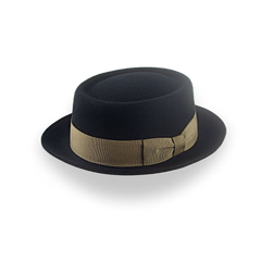 Black Casual Porkpie Hat | The Antico