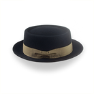 Black Casual Porkpie Hat | The Antico - Agnoulita Hats 2 