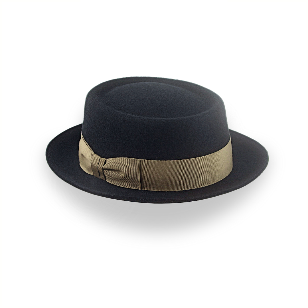 Black Casual Porkpie Hat | The Antico - Agnoulita 3 