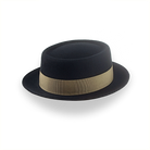 Black Casual Porkpie Hat | The Antico - Agnoulita 4 