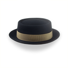 Black Casual Porkpie Hat | The Antico - Agnoulita 5 