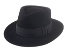 Classic Black Fedora For Men | The AXEL | Handmade Quality Custom Hats Agnoulita Hats 1 | Black, Men's Fedora, Rabbit fur felt, Teardrop