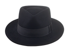 Classic Black Fedora For Men | The AXEL | Handmade Quality Custom Hats Agnoulita Hats 5 | Black, Men's Fedora, Rabbit fur felt, Teardrop