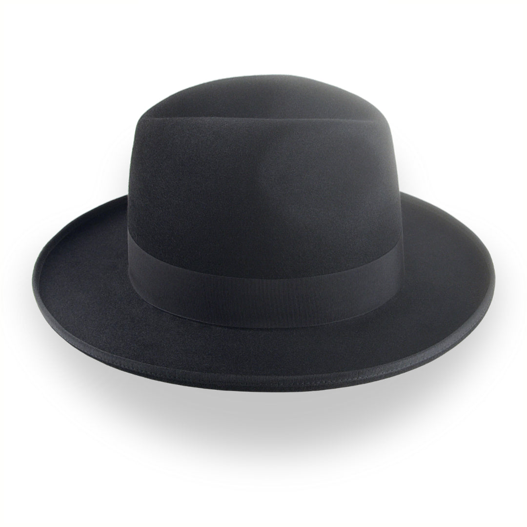 Black round hat sales