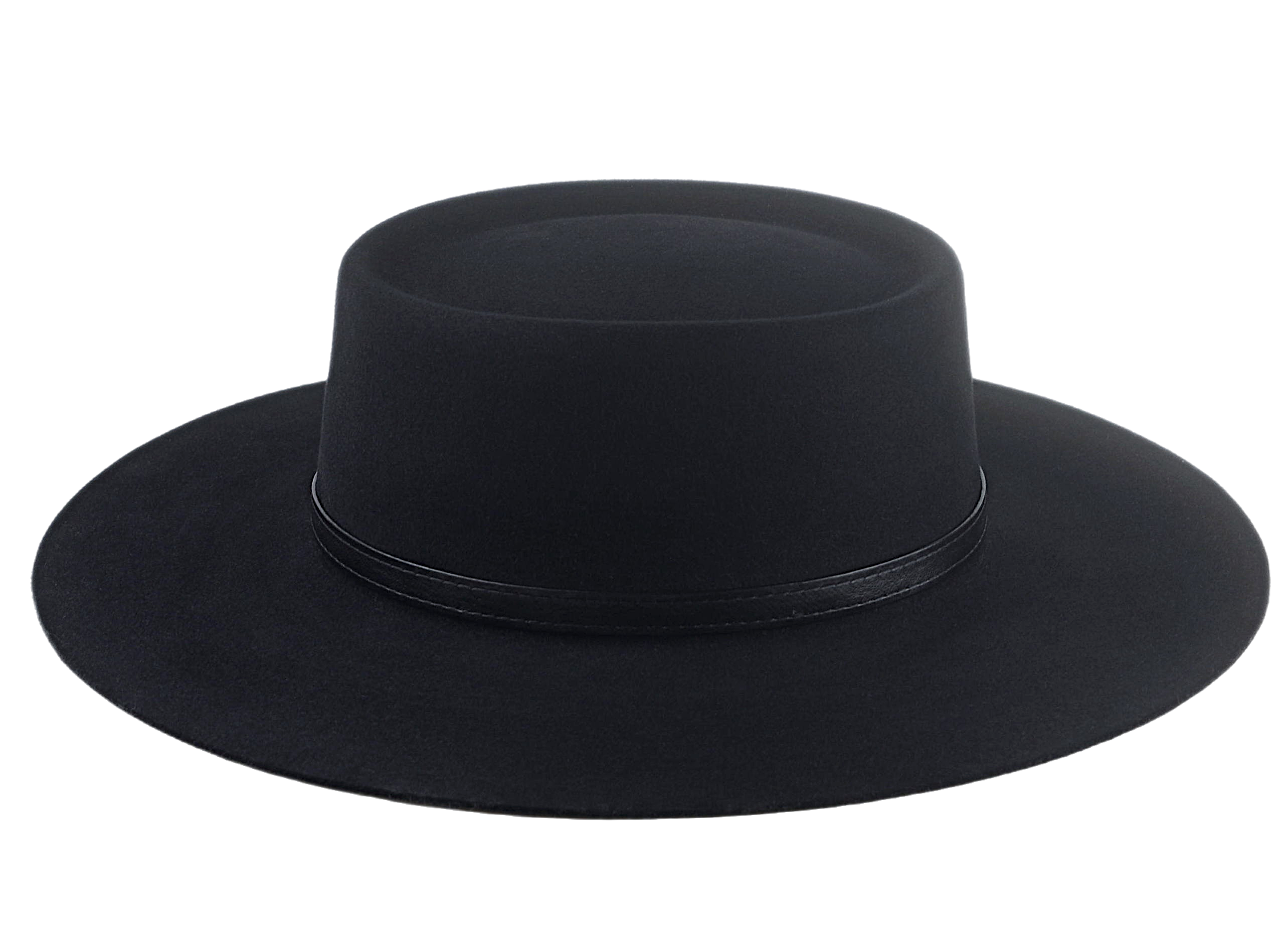 The MOJAVE | Agnoulita Custom Handmade Hats Agnoulita Hats 5 | Black, Rabbit fur felt, Telescope, Western Style