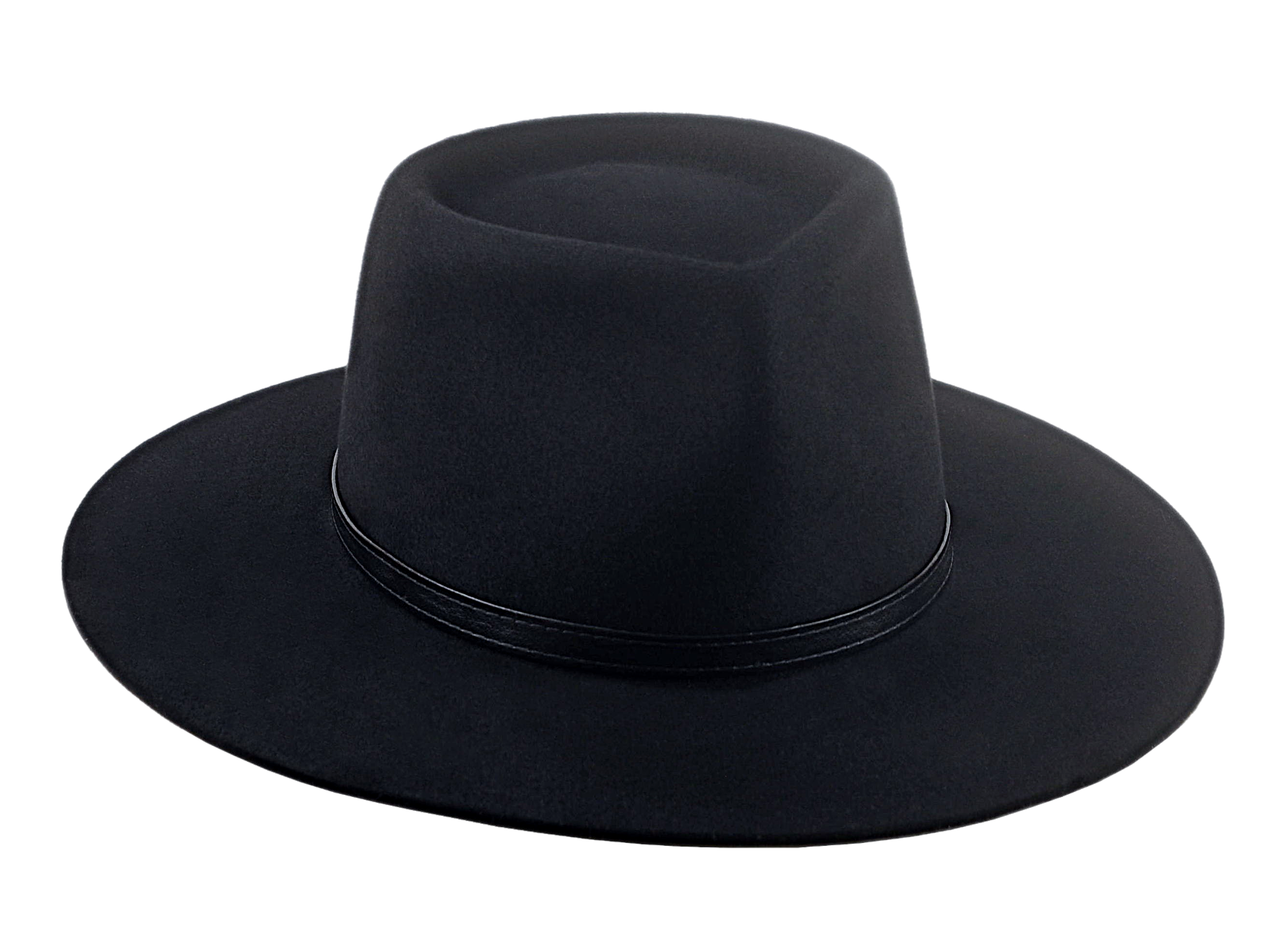Wide Brim Cowboy Hat | The CENTAUR | Custom Handmade Hats Agnoulita Hats 6 | Black, Rabbit fur felt, Teardrop, Western Style