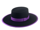 Telescope Crown Bolero Hat | The BUCKAROO | Custom Handmade Hats Agnoulita Hats 1 | Black, Rabbit fur felt, Telescope, Western Style