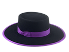 Telescope Crown Bolero Hat | The BUCKAROO | Custom Handmade Hats Agnoulita Hats 3 | Black, Rabbit fur felt, Telescope, Western Style