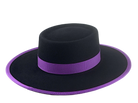 Telescope Crown Bolero Hat | The BUCKAROO | Custom Handmade Hats Agnoulita Hats 5 | Black, Rabbit fur felt, Telescope, Western Style