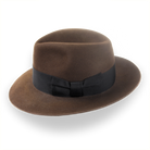 Brown 1940s Fedora Hat - Custom Crafted | The Silkstone - Agnoulita Hats 2 