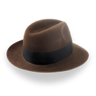 Brown 1940s Fedora Hat - Custom Crafted | The Silkstone - Agnoulita Hats 4 