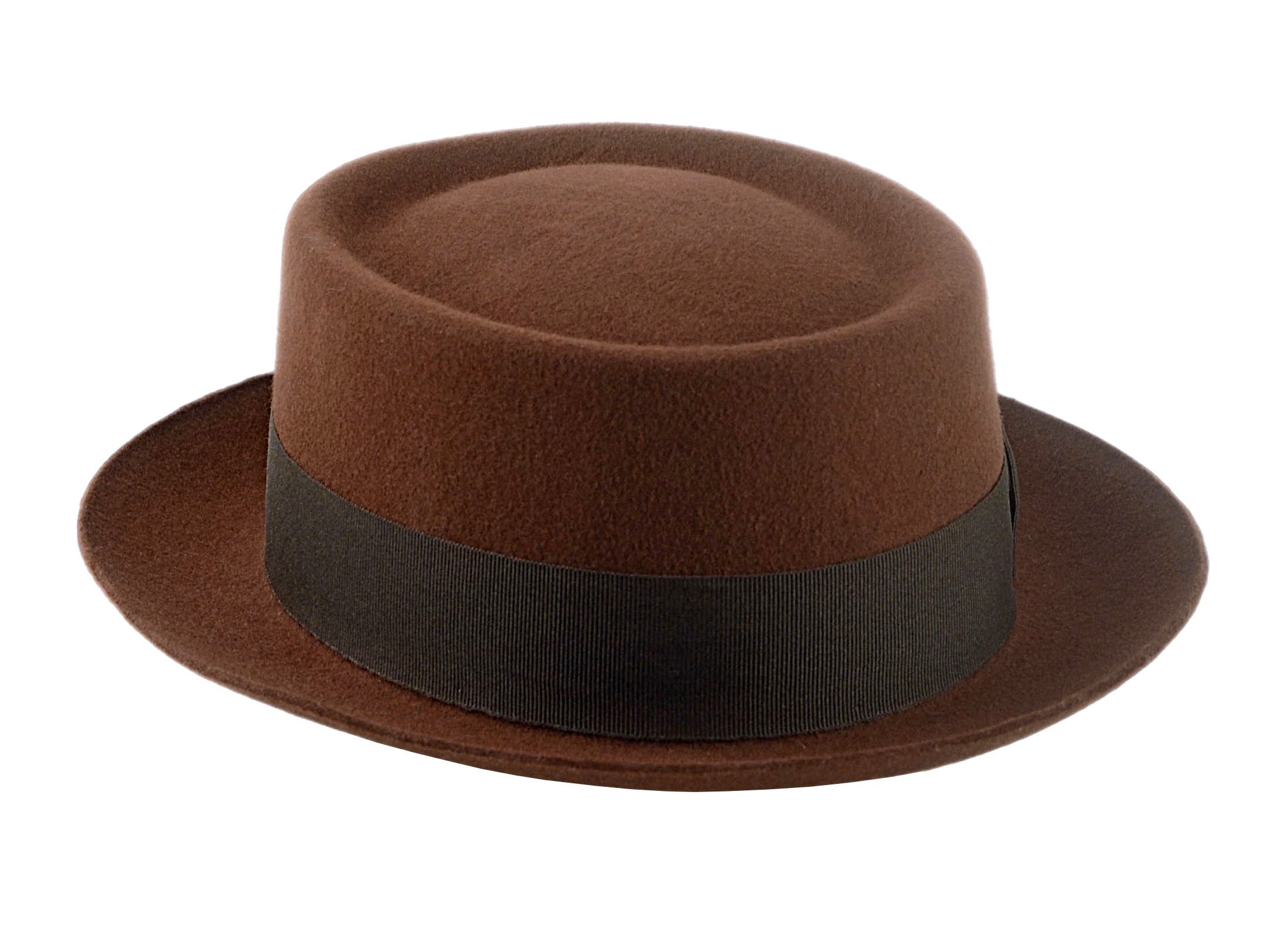 Wool Felt Pork Pie | The ANTICO | Create Your Custom Hat Agnoulita Hats 4 | Brown, Porkpie, Telescope