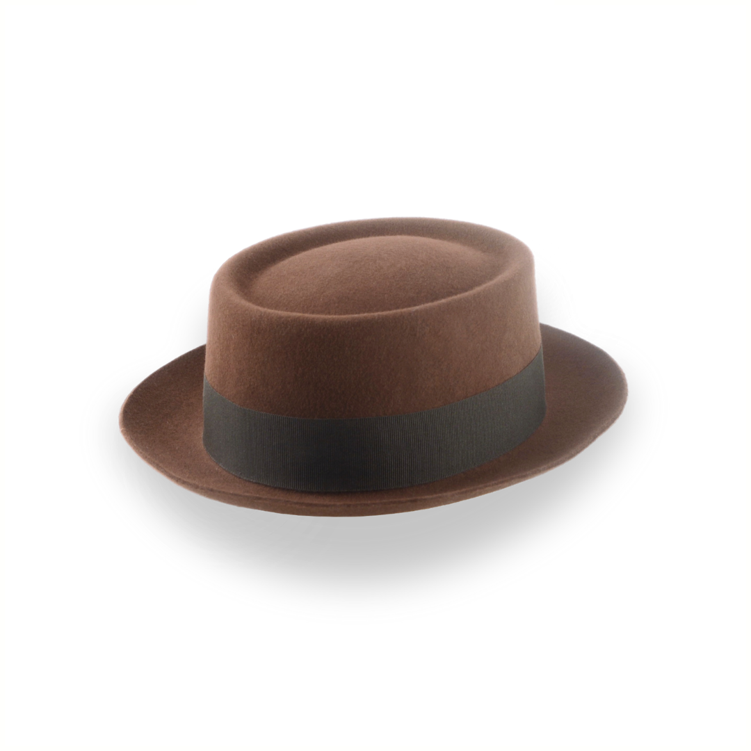 Brown Classic Porkpie Hat The Antico Agnoulita Hats