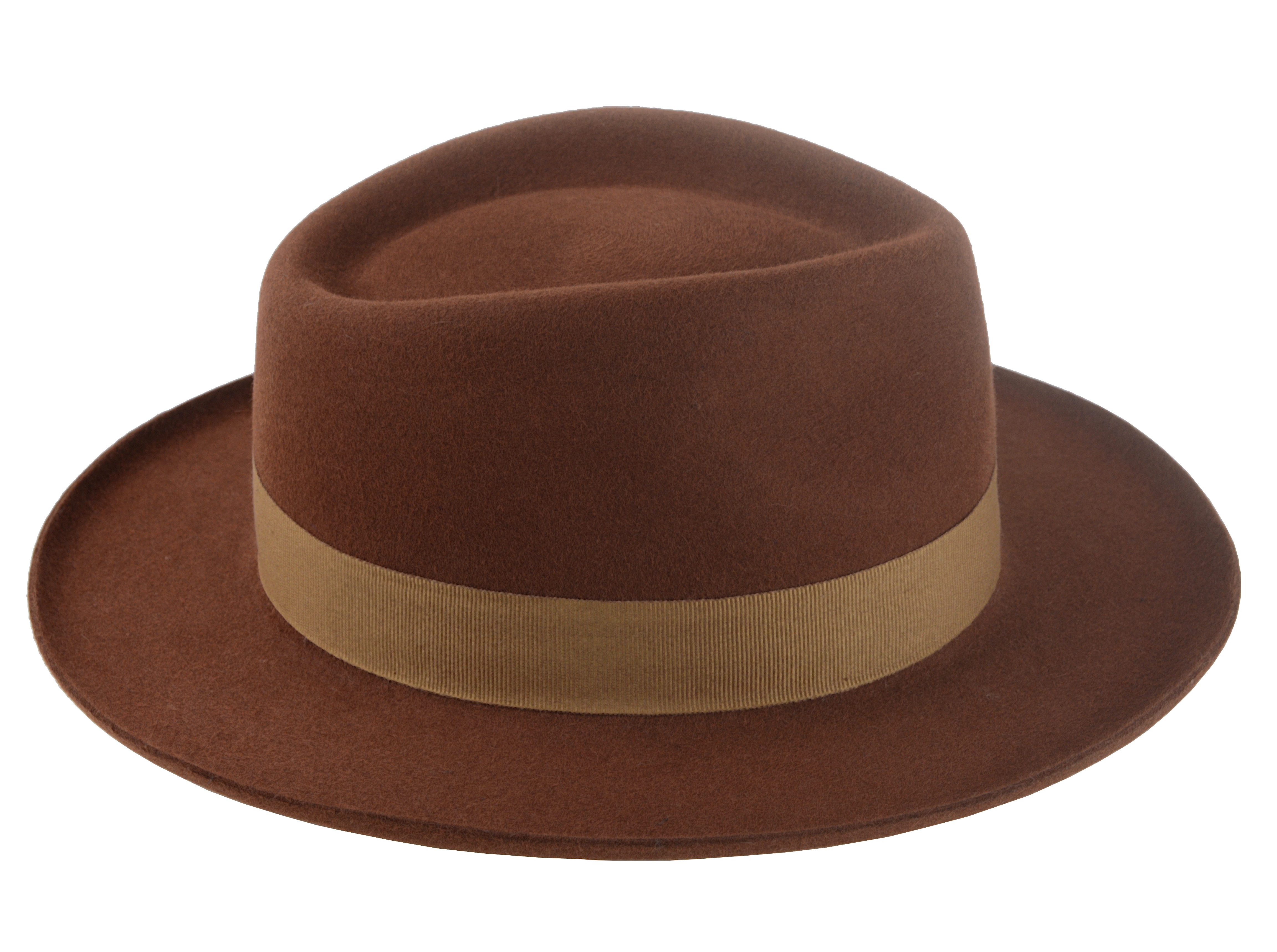 The Savant: Side angle showing the 2 1/2" rolled brim feature | Agnoulita Hats