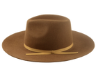 The LONGSWORD | Agnoulita Custom Handmade Hats Agnoulita Hats 2 | Brown, Center-dent, Rabbit fur felt, Wide Brim Fedora
