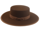 Fur Felt Bolero Hat | The GAUCHO | Custom Handmade Hats Agnoulita Hats 2 | Brown, Rabbit fur felt, Umber Brown, Western Style