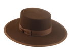 Fur Felt Bolero Hat | The GAUCHO | Custom Handmade Hats Agnoulita Hats 3 | Brown, Rabbit fur felt, Umber Brown, Western Style