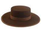 Fur Felt Bolero Hat | The GAUCHO | Custom Handmade Hats Agnoulita Hats 5 | Brown, Rabbit fur felt, Umber Brown, Western Style