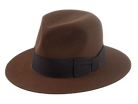 The VOYAGER | Agnoulita Custom Handmade Hats Agnoulita Hats 1 | Brown, Explorer, Men's Fedora, Rabbit fur felt