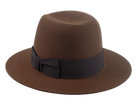 The VOYAGER | Agnoulita Custom Handmade Hats Agnoulita Hats 3 | Brown, Explorer, Men's Fedora, Rabbit fur felt