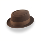 Brown Mens Porkpie Hat in Premium Fur Felt | The Soul - Agnoulita Hats 4 