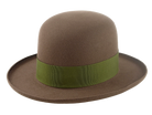 The ROVER | Agnoulita Custom Handmade Hats Agnoulita Hats 4 | Dark Taupe, Men's Fedora, Open Crown, Rabbit fur felt