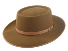 Telescope Crown Fedora | The BISON | Custom Handmade Hat Agnoulita Hats 1 | Brown, fedora, Rabbit fur felt, Telescope, Western Style