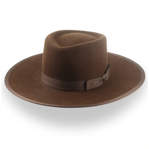 Brown Western Style Cowboy Hat in High-Quality Fur Felt | The Vanguard