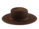 The Vanguard: Side angle showcasing the grosgrain ribbon hatband | Agnoulita Hats