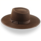 Brown Western Style Cowboy Hat in High-Quality Fur Felt | The Vanguard - Agnoulita Hats 3 