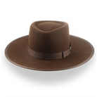 Brown Western Style Cowboy Hat in High-Quality Fur Felt | The Vanguard - Agnoulita Hats 6 