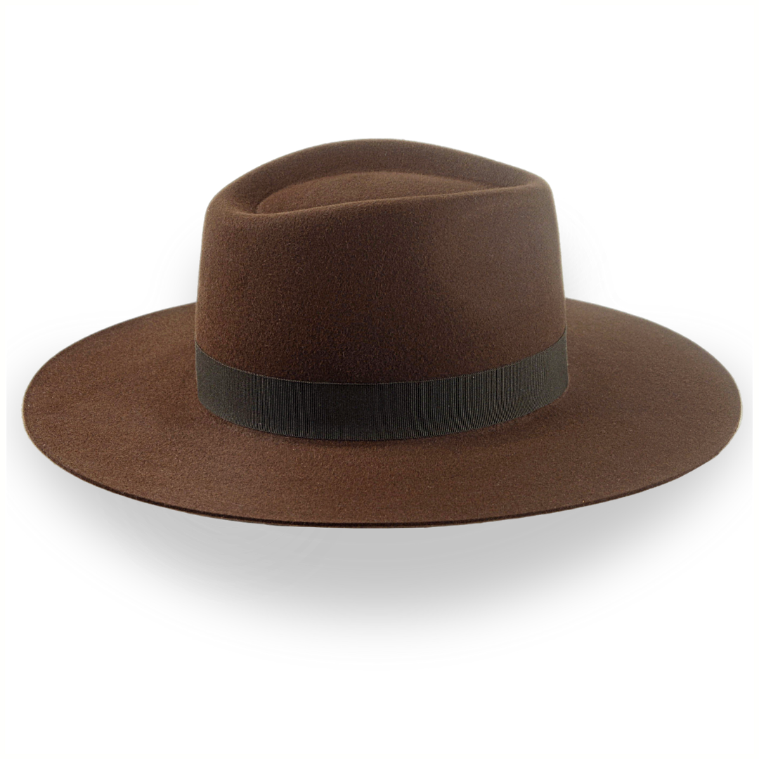 Extra wide brim fedora hat deals