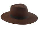 Wide Brim Fedora | The CARAVAN | Custom Handmade Hats Agnoulita Hats 6 | Brown, Rabbit fur felt, Teardrop, Wide Brim Fedora