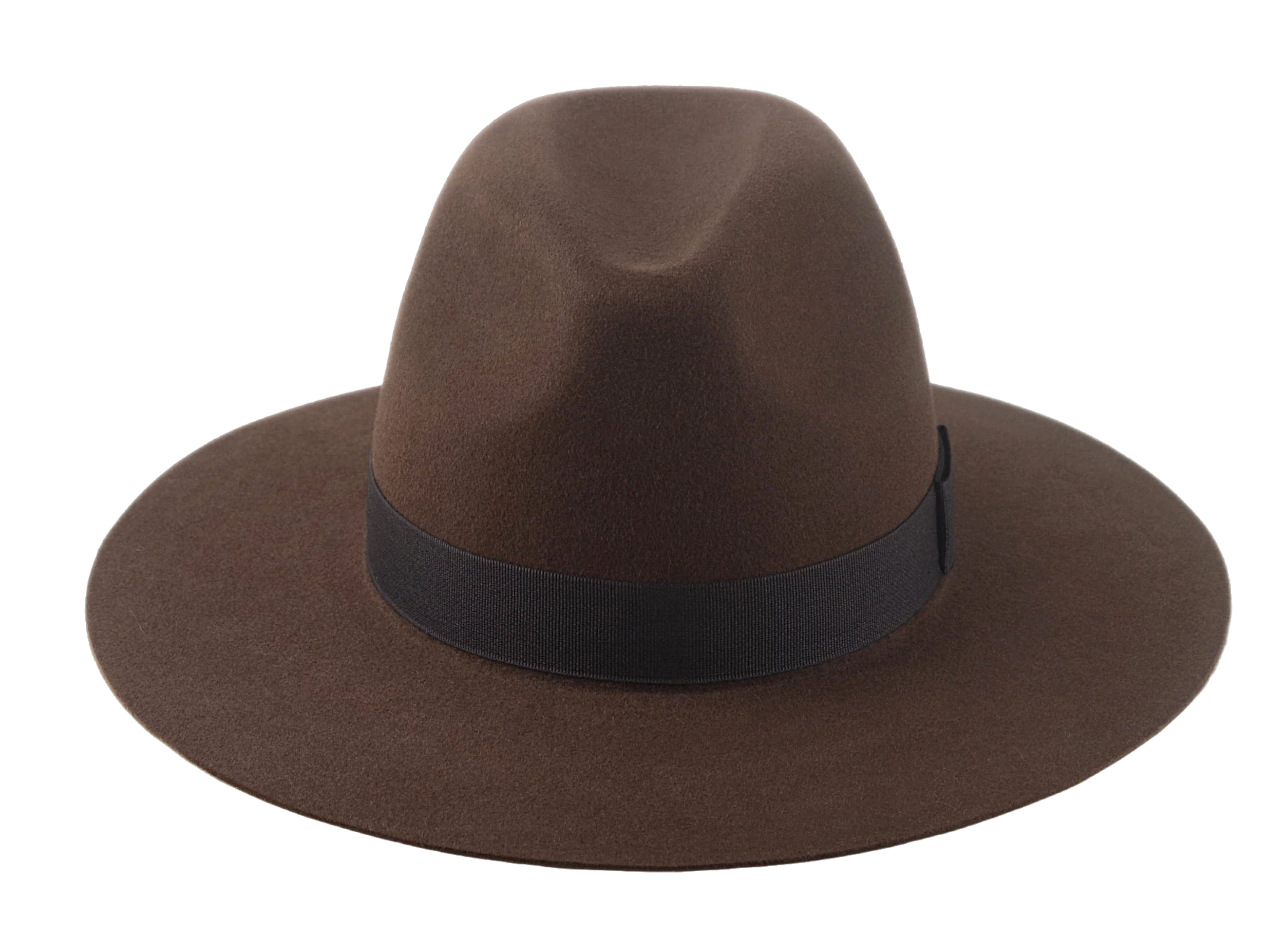 Wide Brim Fedora | The CROWN | Custom Handmade Hats Agnoulita Hats 6 | Brown, Rabbit fur felt, Teardrop, Wide Brim Fedora