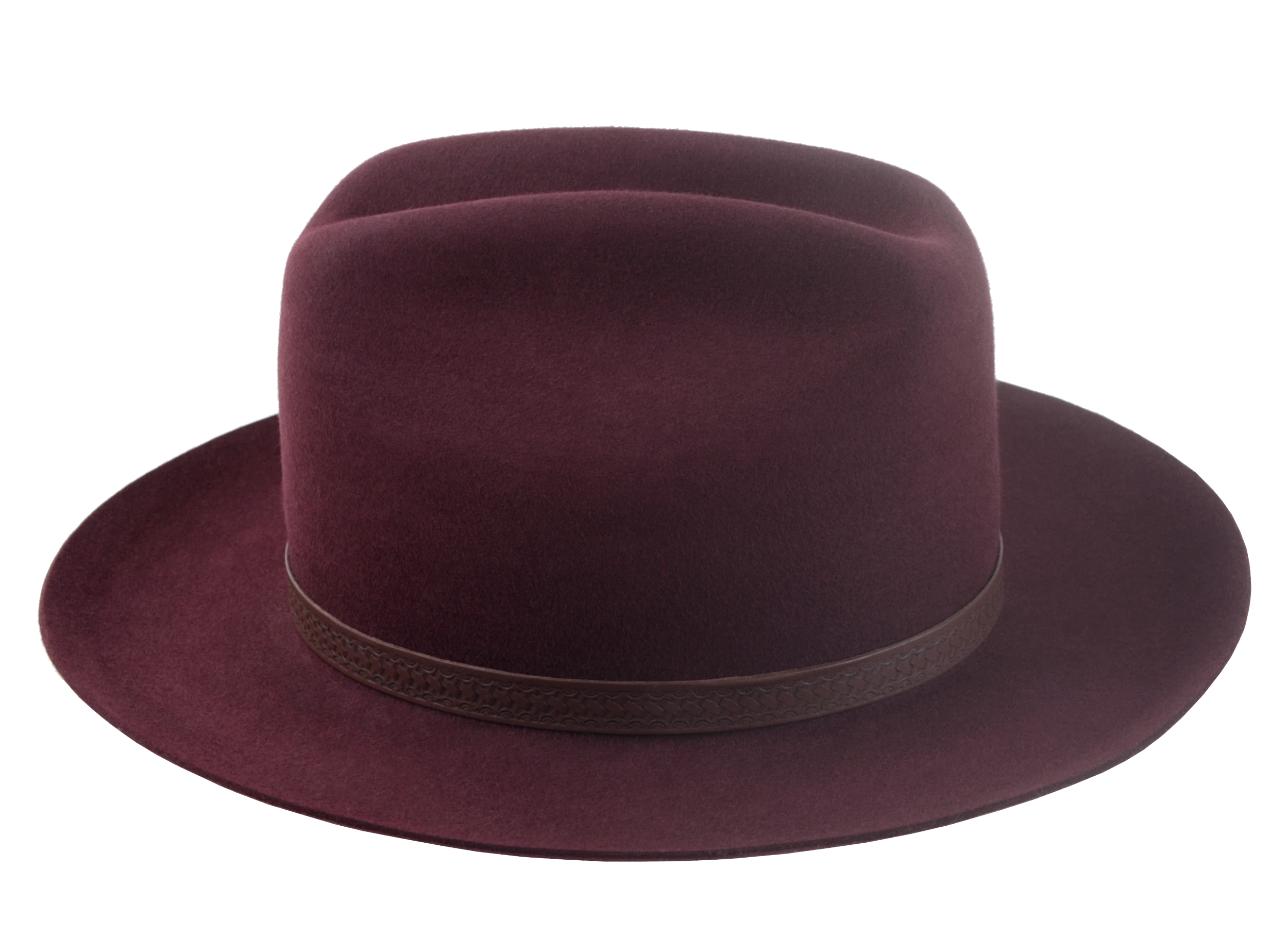The Patriot: Detailed angle showcasing the fedora's overall balanced proportions and artisanal quality | Agnoulita Hats