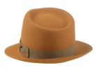 The Colombo - Ginger Premium Fur Felt Trilby Fedora Hat  For Men or Women | Agnoulita Quality Custom Hats 3